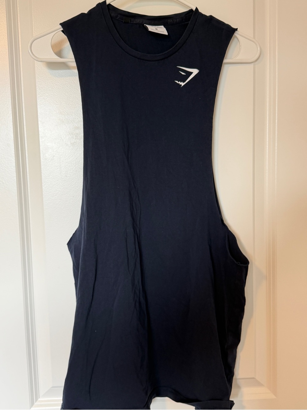 Gymshark Black Women's Muscle Tee with White Logo